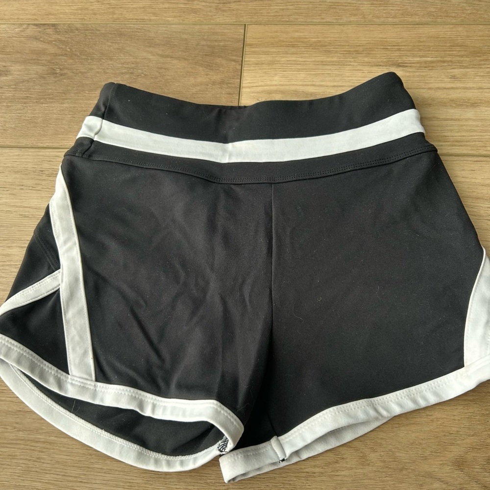 Lunar Body High Waisted Retro Shorts - Black & White